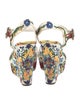 Dolce & Gabbana Majolica Print Canvas Sandals