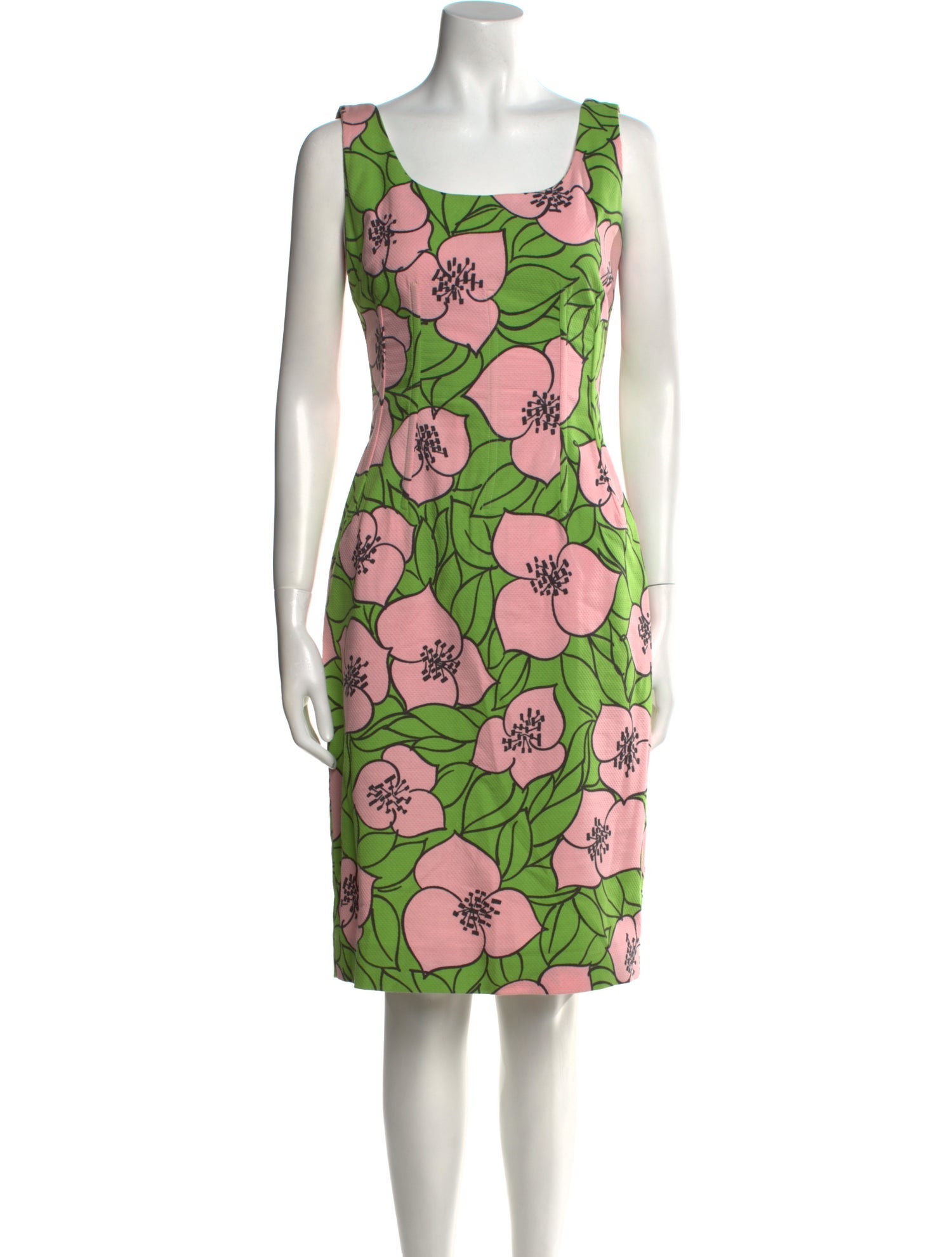 Dolce & Gabbana Floral Print Knee-Length Dress