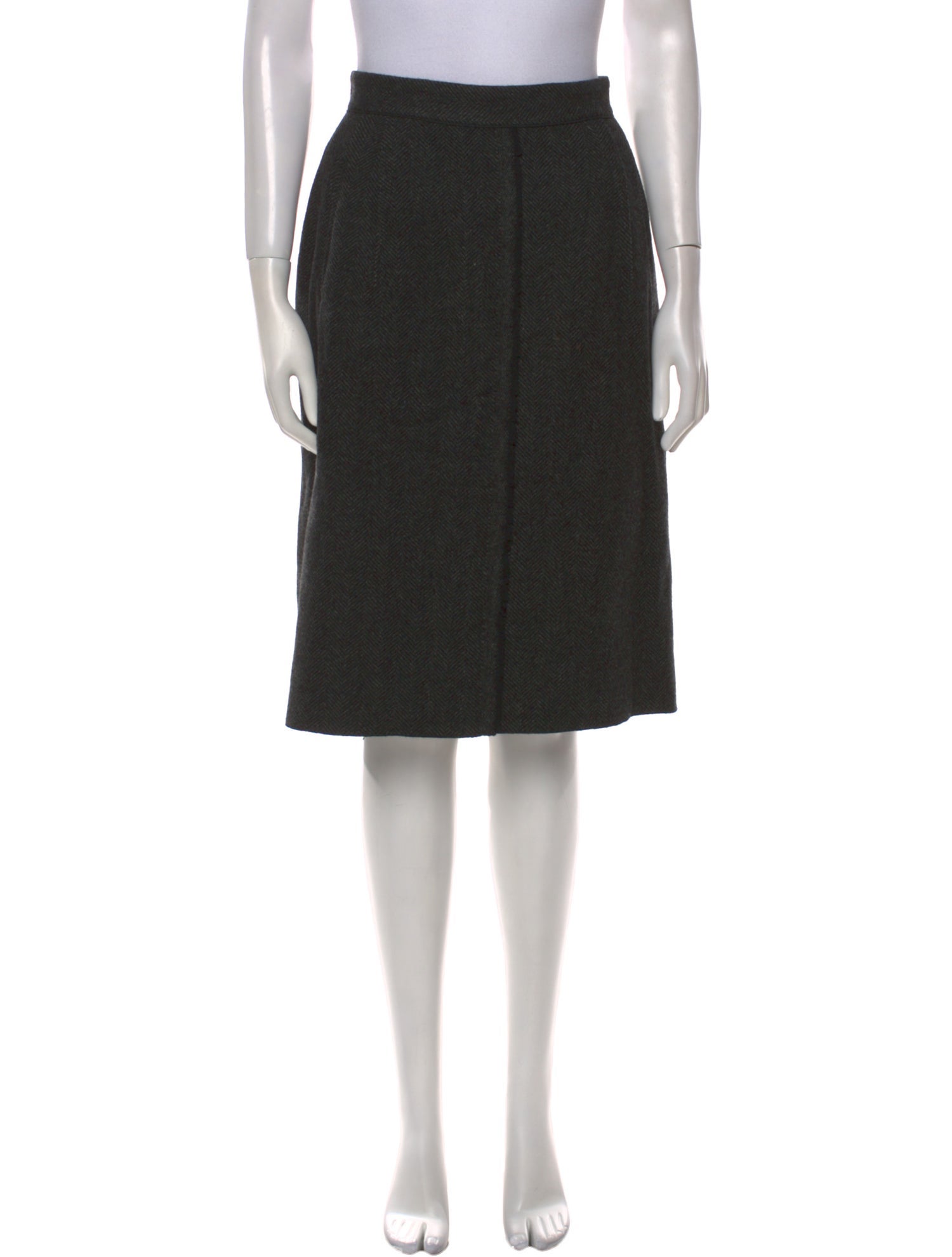 Dolce & Gabbana Virgin Wool Knee-Length Skirt