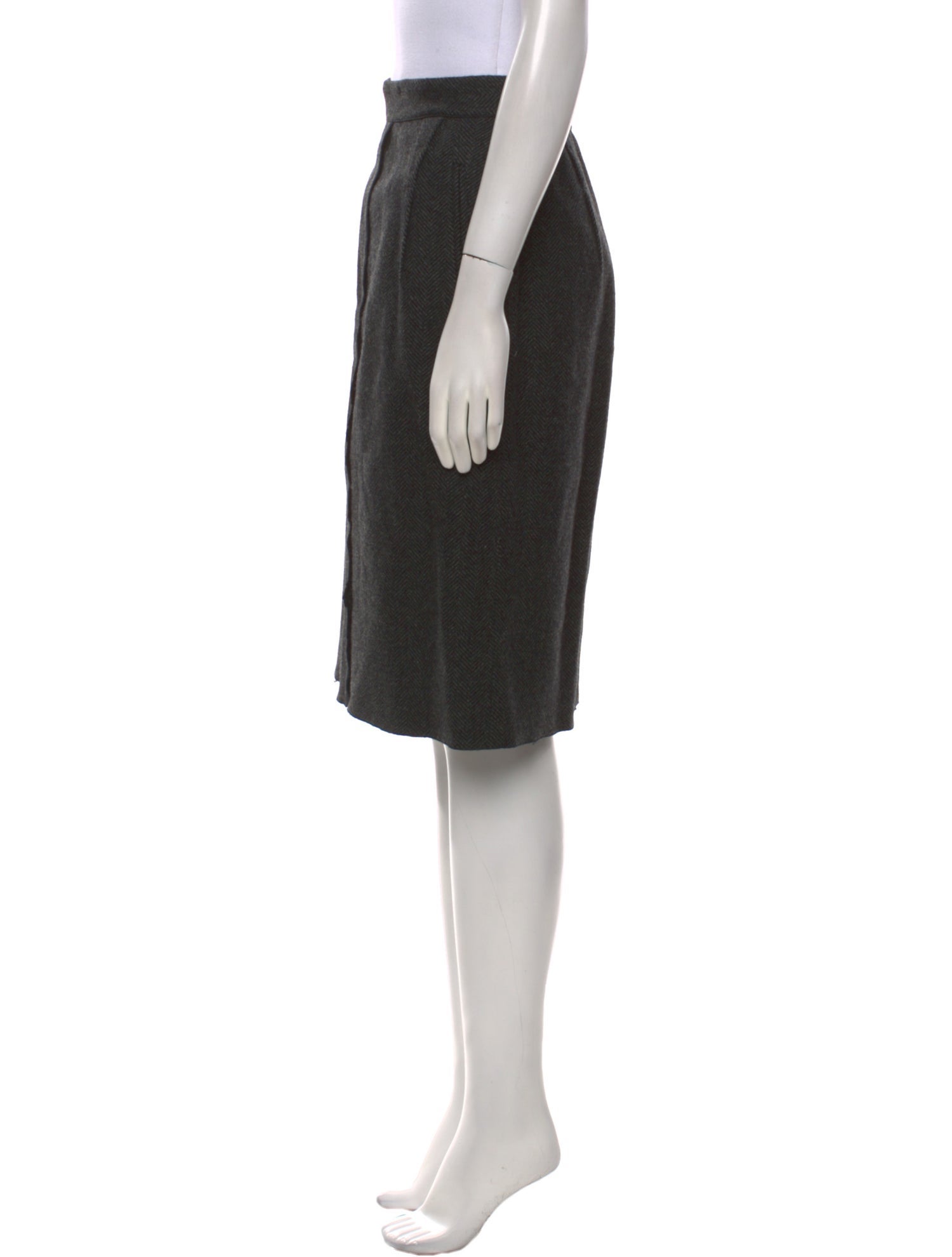 Dolce & Gabbana Virgin Wool Knee-Length Skirt