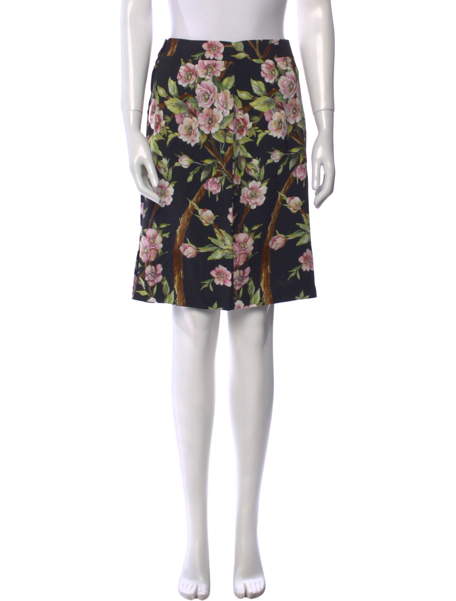 Dolce & Gabbana Floral Print Knee-Length Skirt
