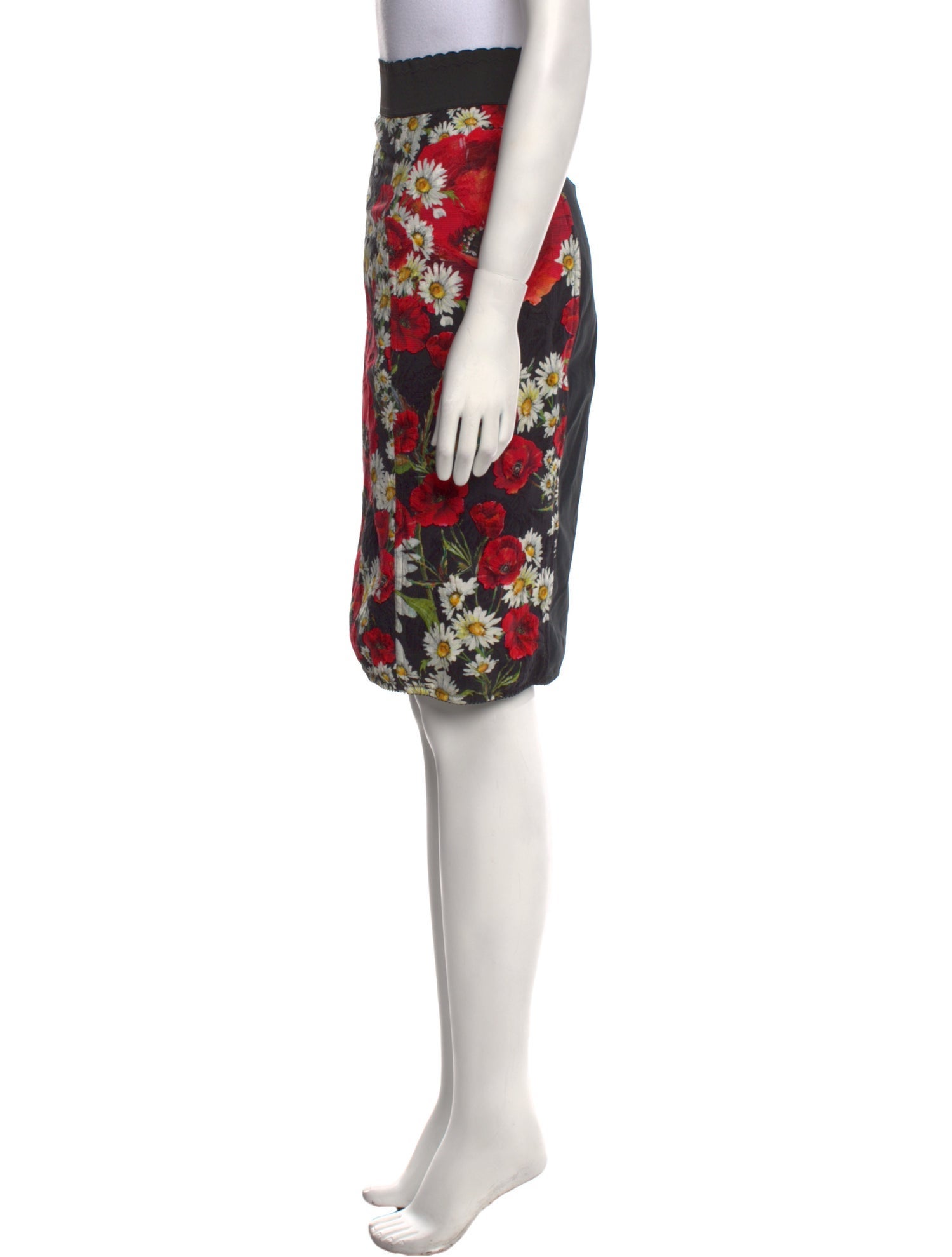 Dolce & Gabbana Floral Print Knee-Length Skirt