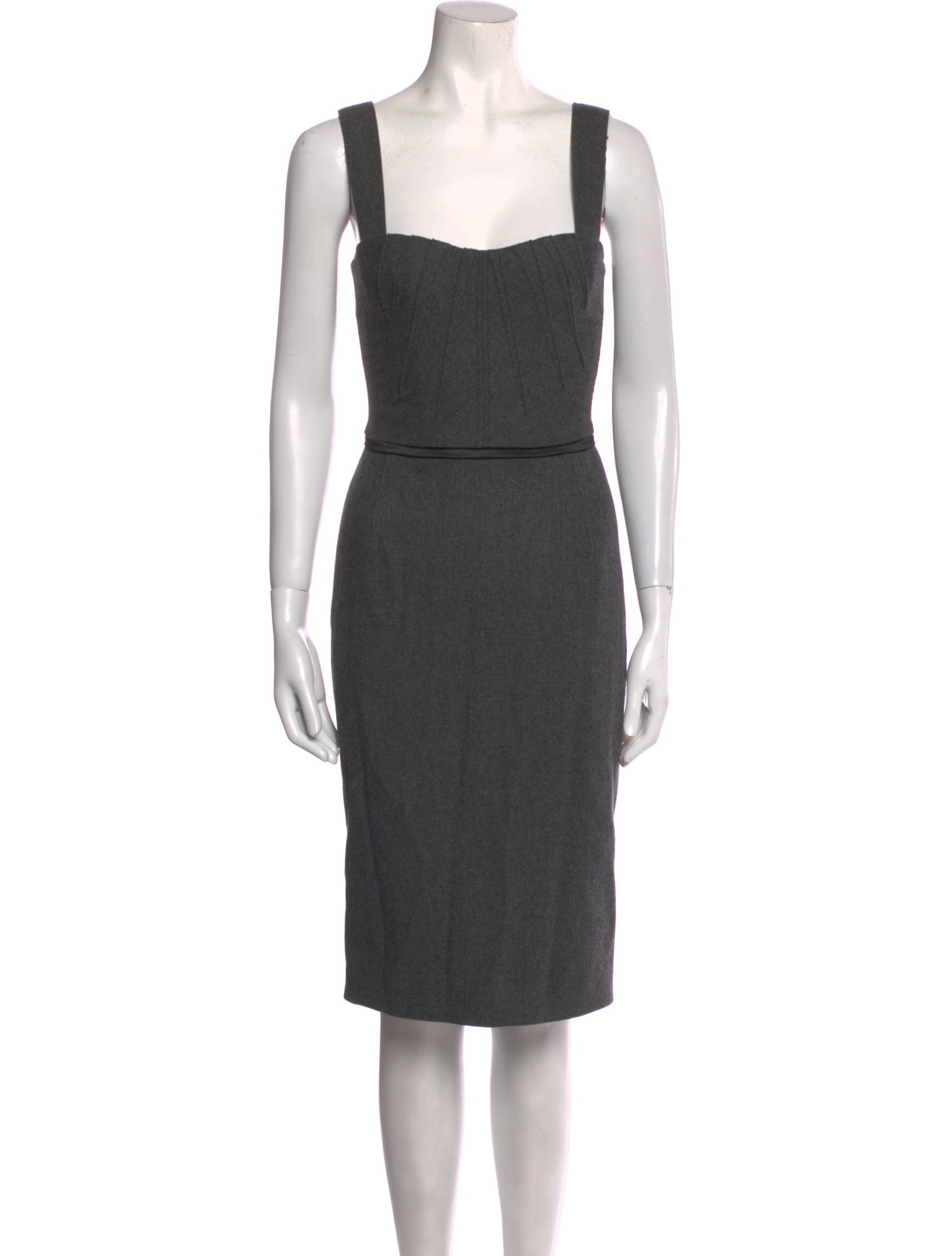 Dolce & Gabbana Wool Knee-Length Dress