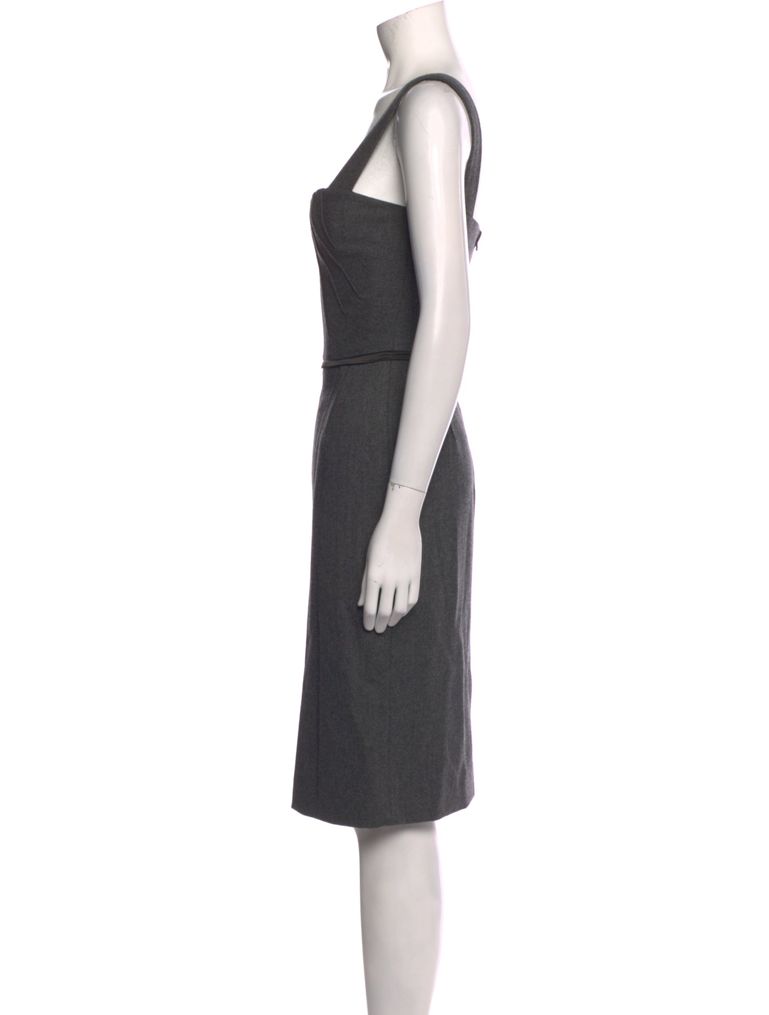 Dolce & Gabbana Wool Knee-Length Dress