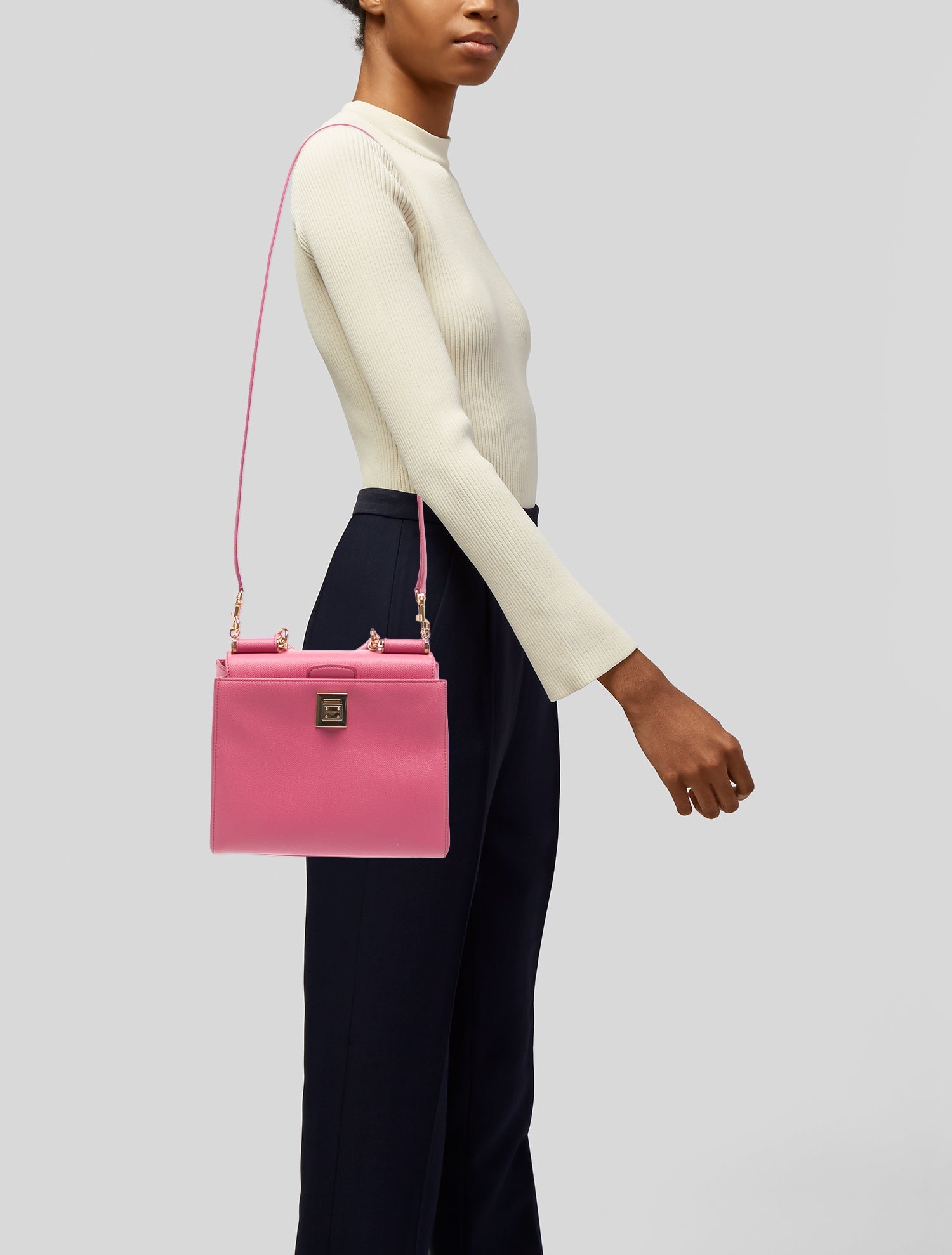 Dolce & Gabbana Leather Top Handle Bag