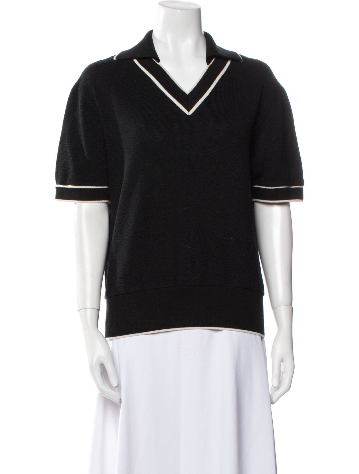 Dolce & Gabbana V-Neck Short Sleeve Sweatshirt