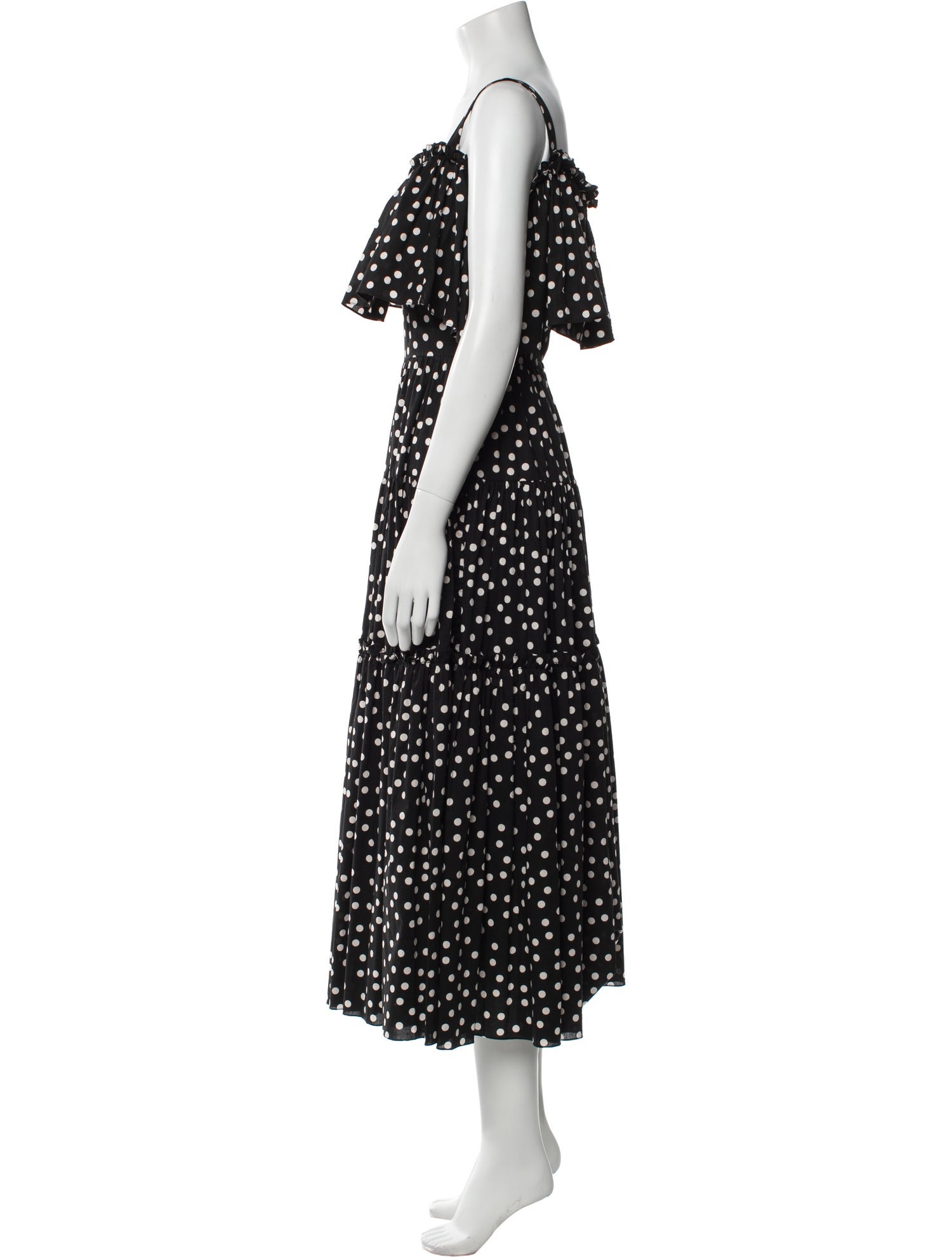 Dolce & Gabbana Polka Dot Print Long Dress