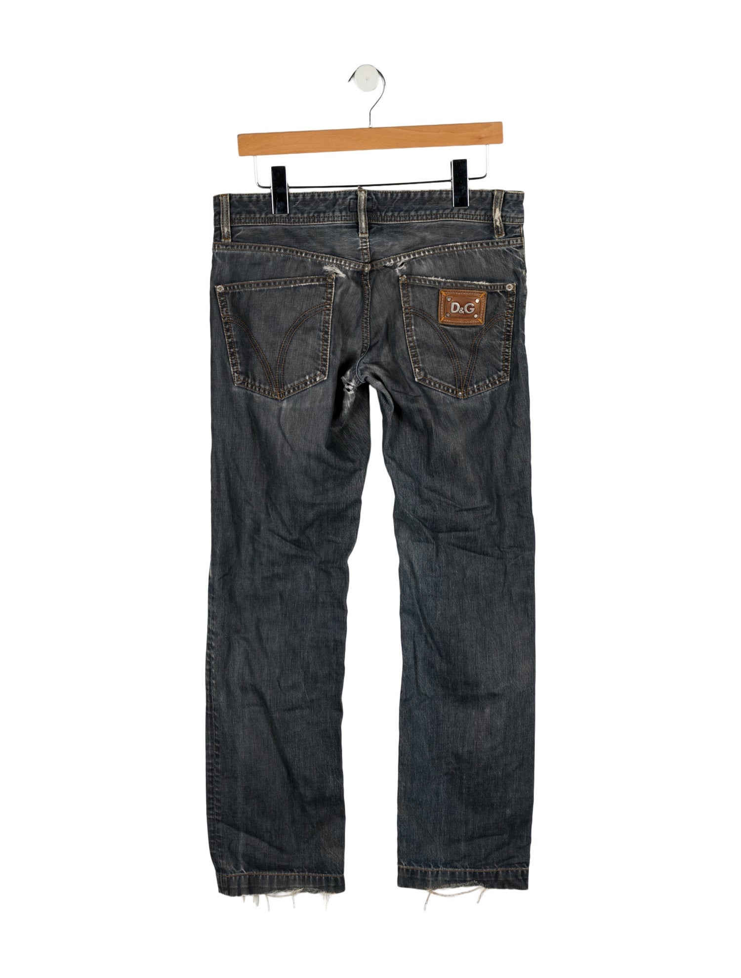 D&G Low-Rise Straight Leg Jeans