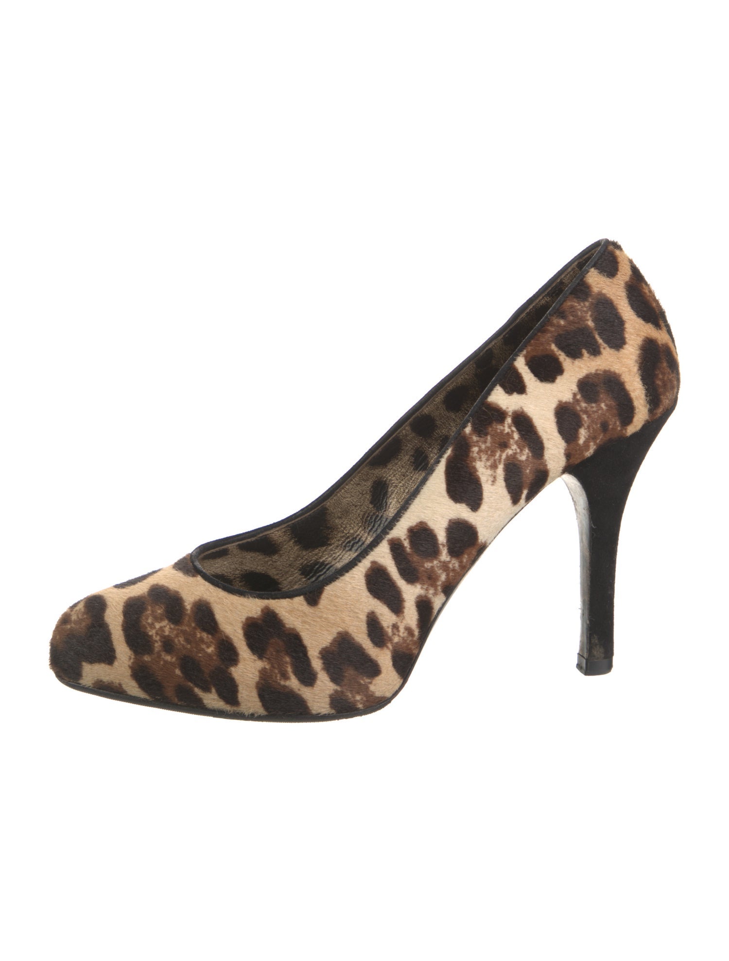 Dolce & Gabbana Ponyhair Animal Print Pumps