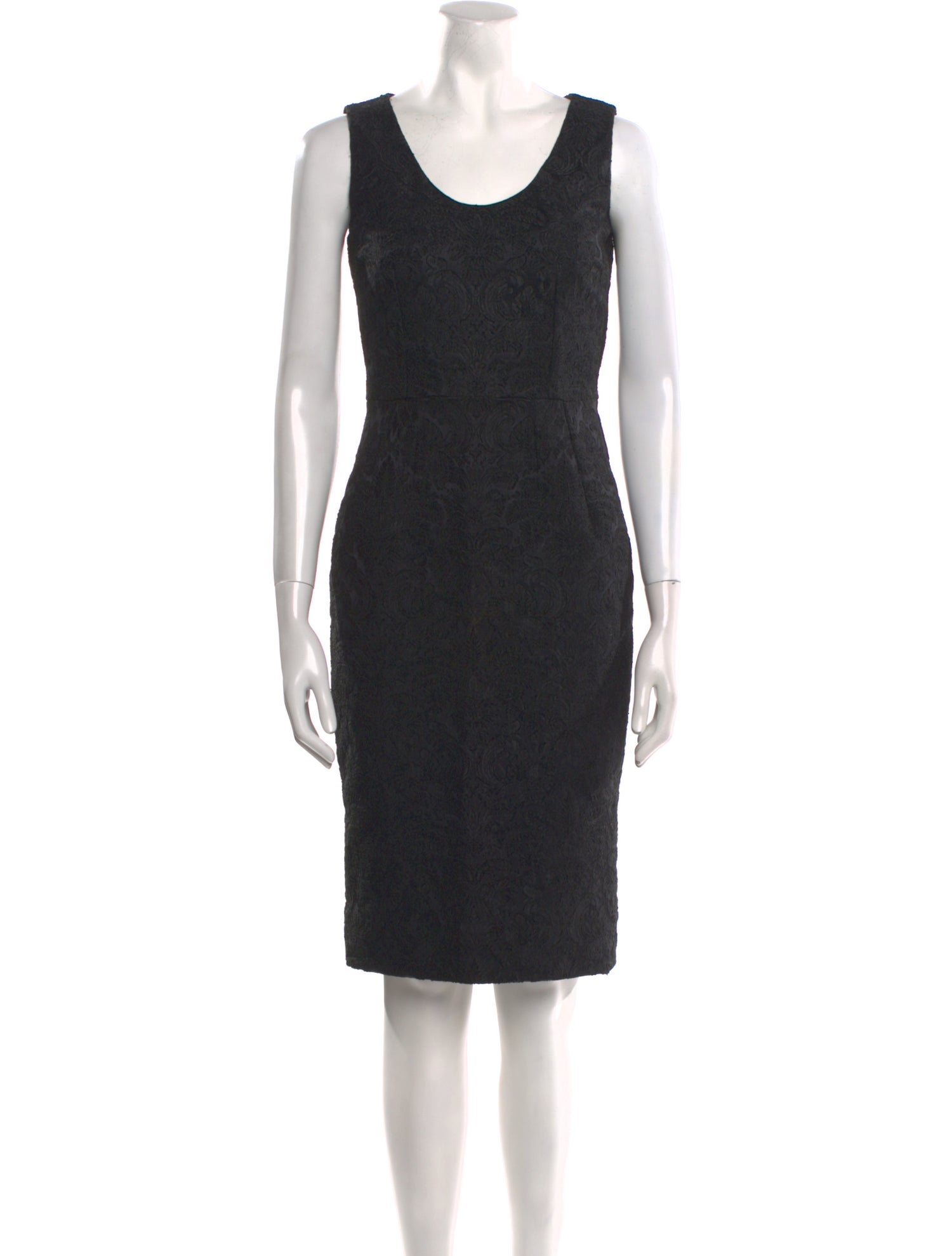 Dolce & Gabbana Scoop Neck Knee-Length Dress