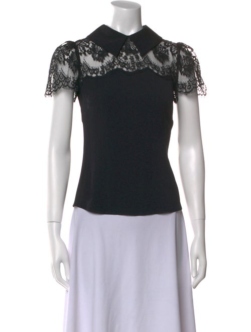 Dolce & Gabbana Silk Mock Neck Top