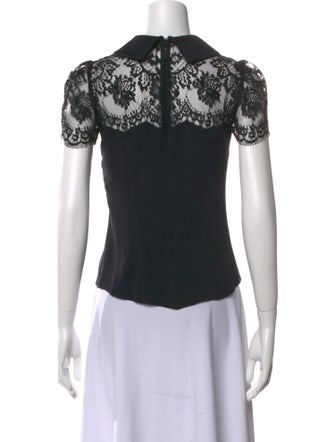 Dolce & Gabbana Silk Mock Neck Top