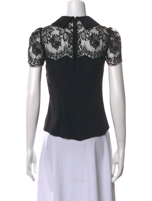 Dolce & Gabbana Silk Mock Neck Top