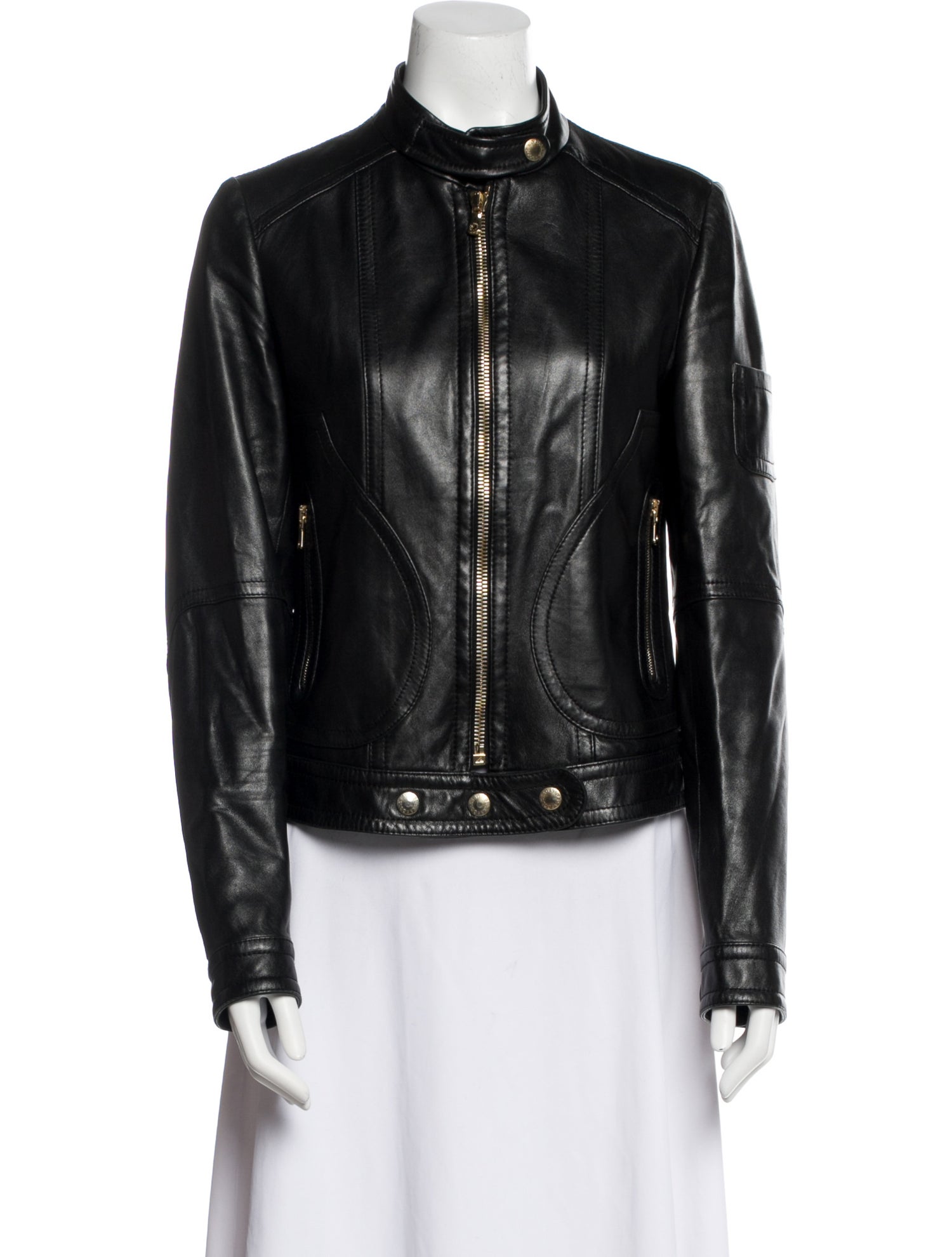 Dolce & Gabbana Leather Biker Jacket