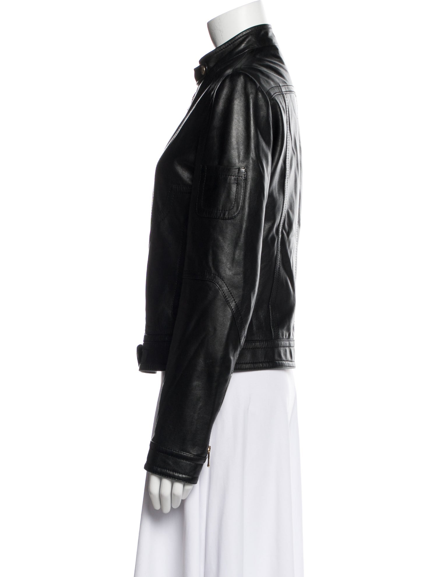 Dolce & Gabbana Leather Biker Jacket