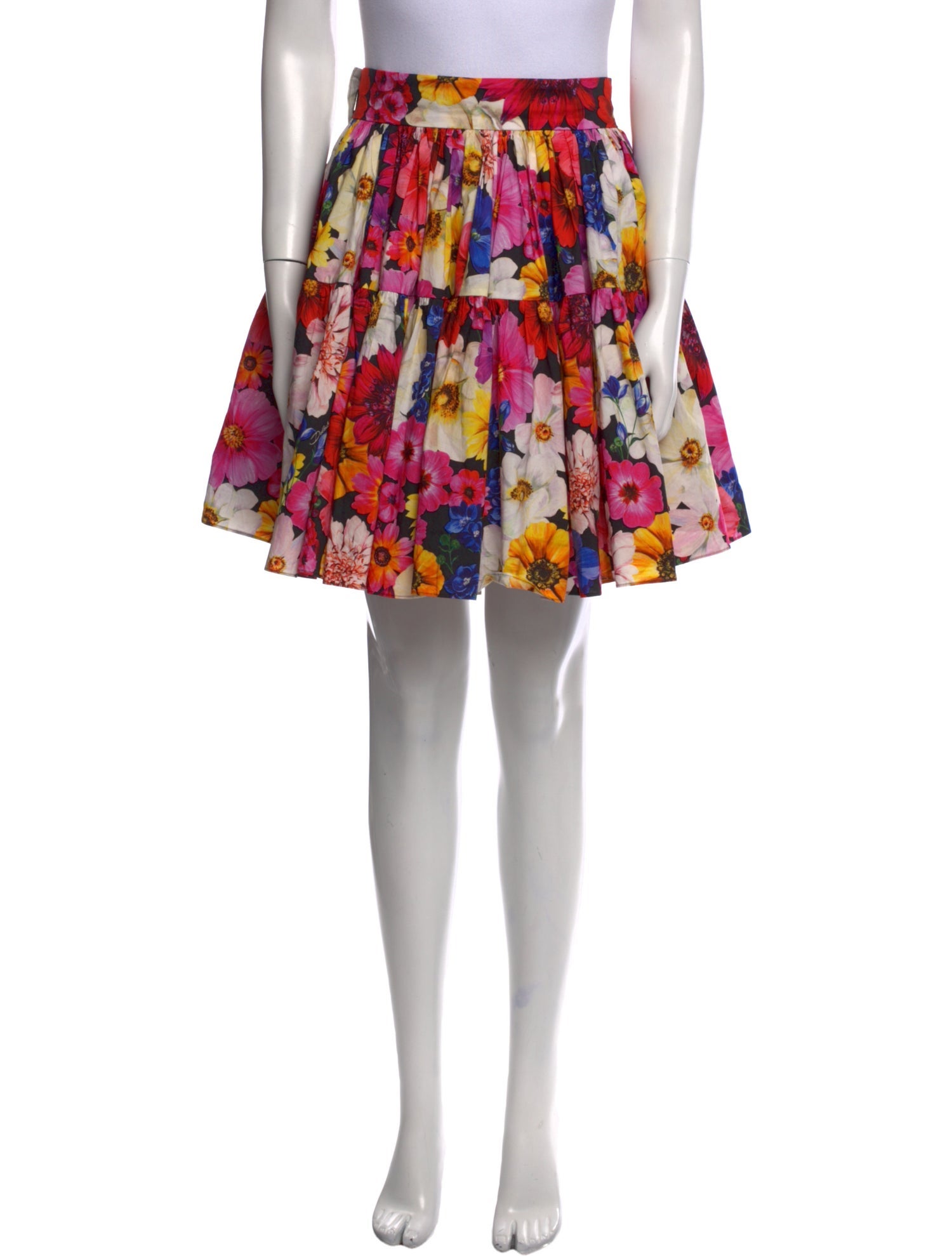 Dolce & Gabbana Floral Print Mini Skirt w/ Tags