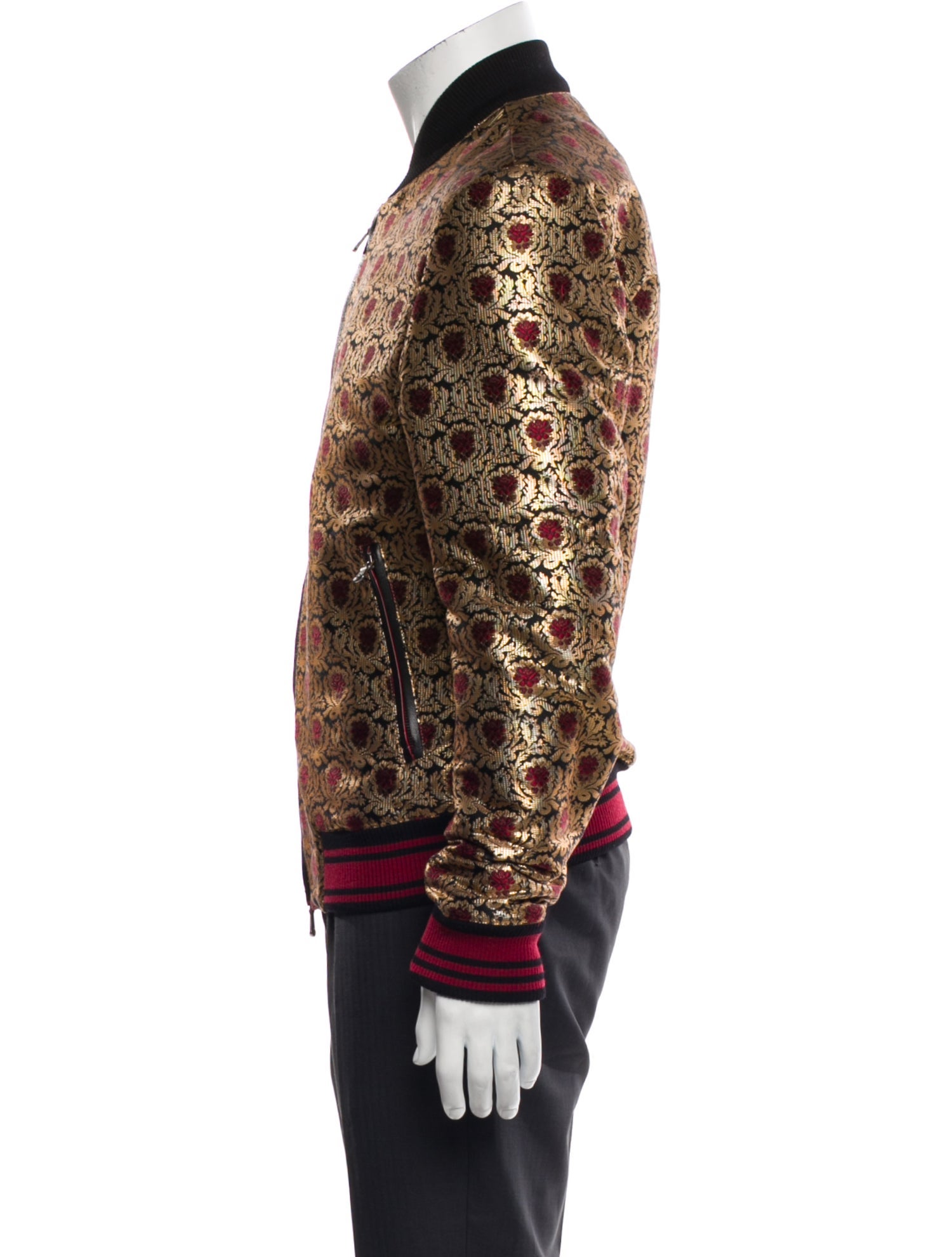 Dolce & Gabbana Floral Print Bomber Jacket