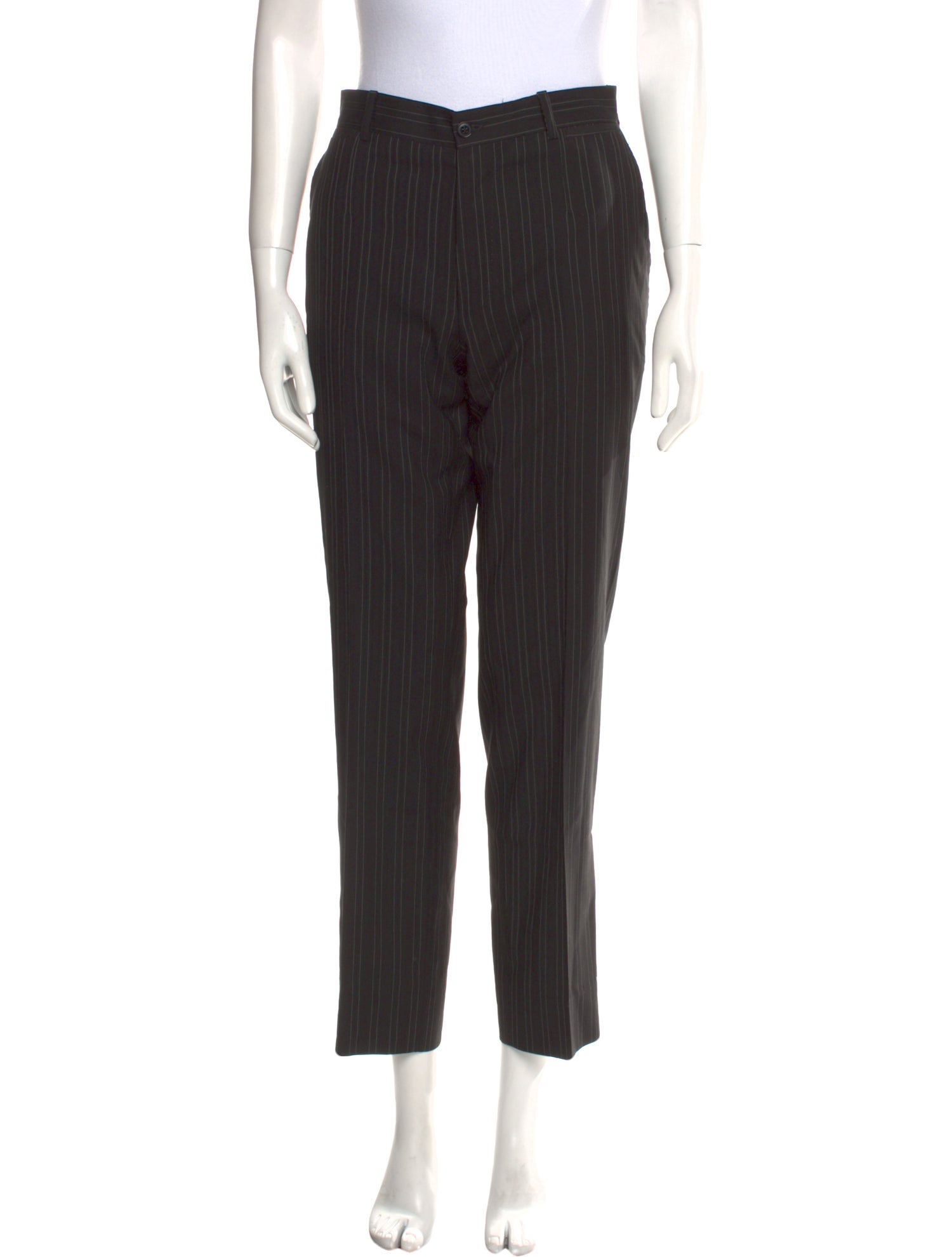Dolce & Gabbana Virgin Wool Straight Leg Pants
