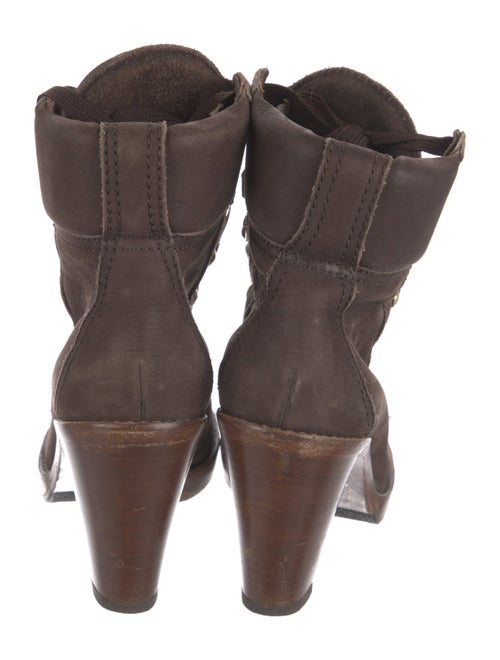 Dolce & Gabbana Nubuck Lace-Up Boots