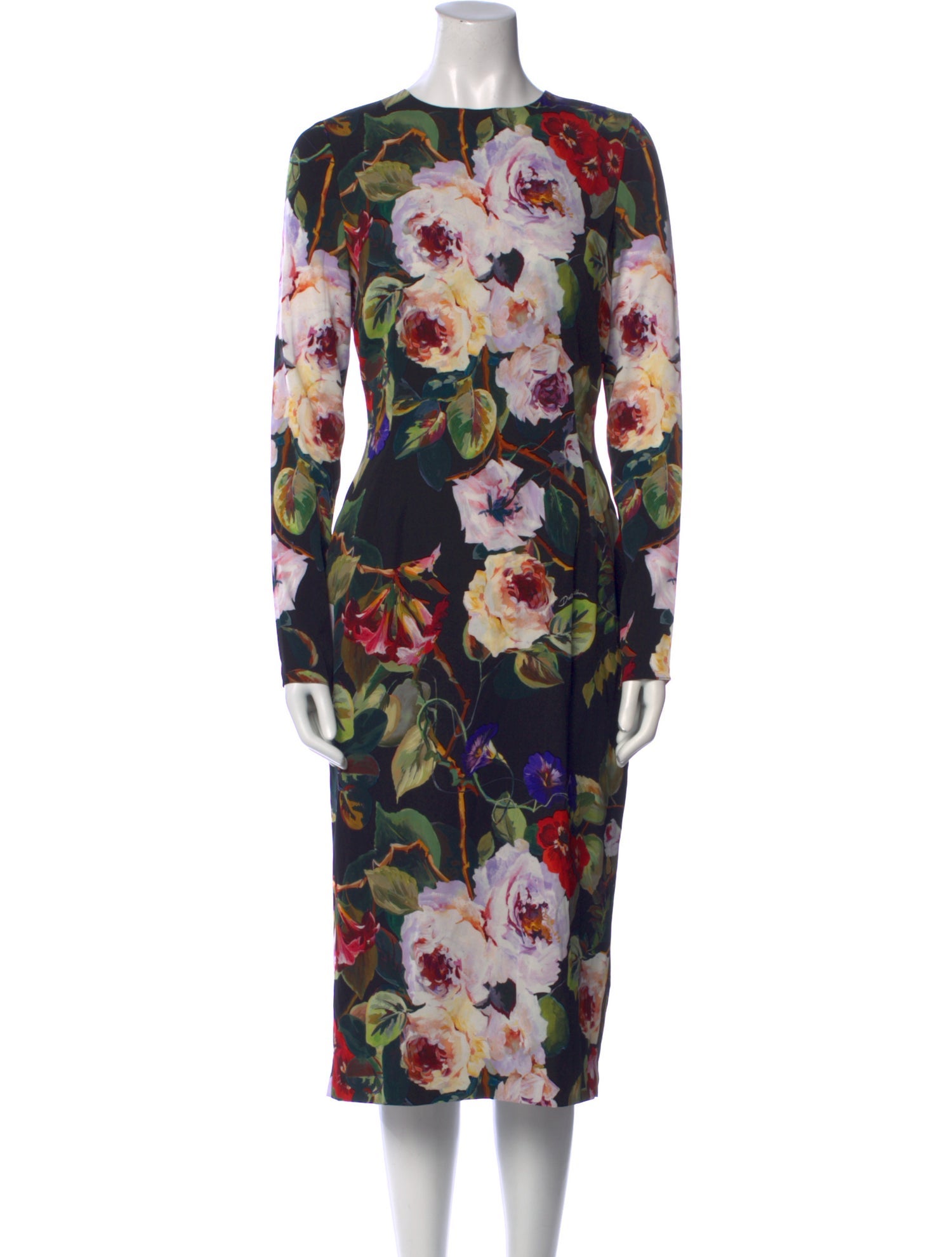 Dolce & Gabbana Silk Midi Length Dress
