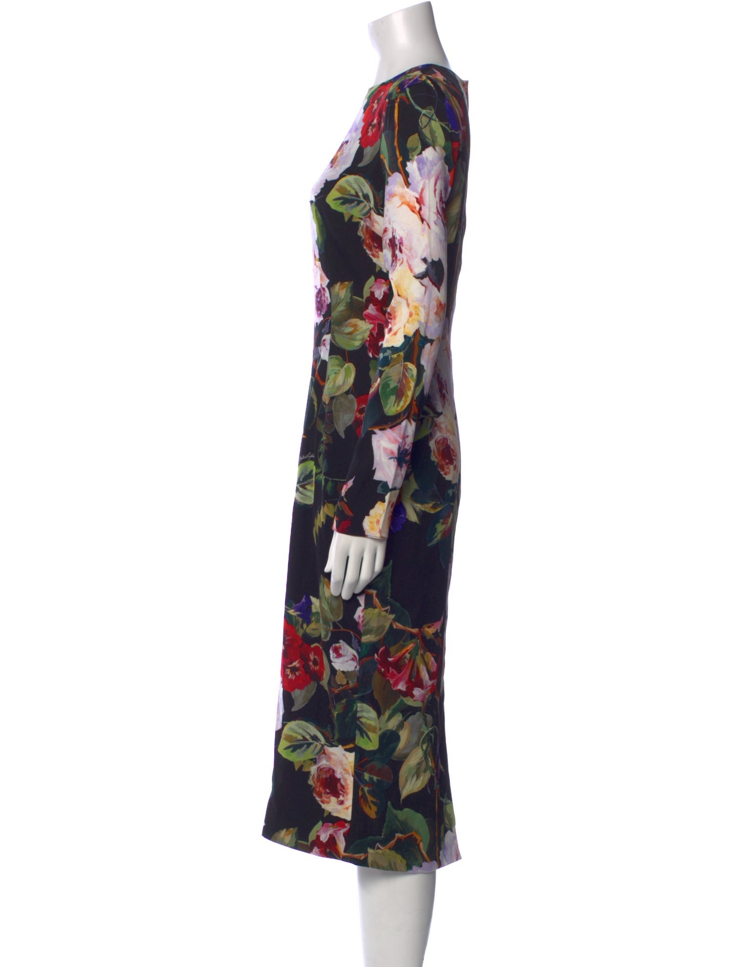 Dolce & Gabbana Silk Midi Length Dress