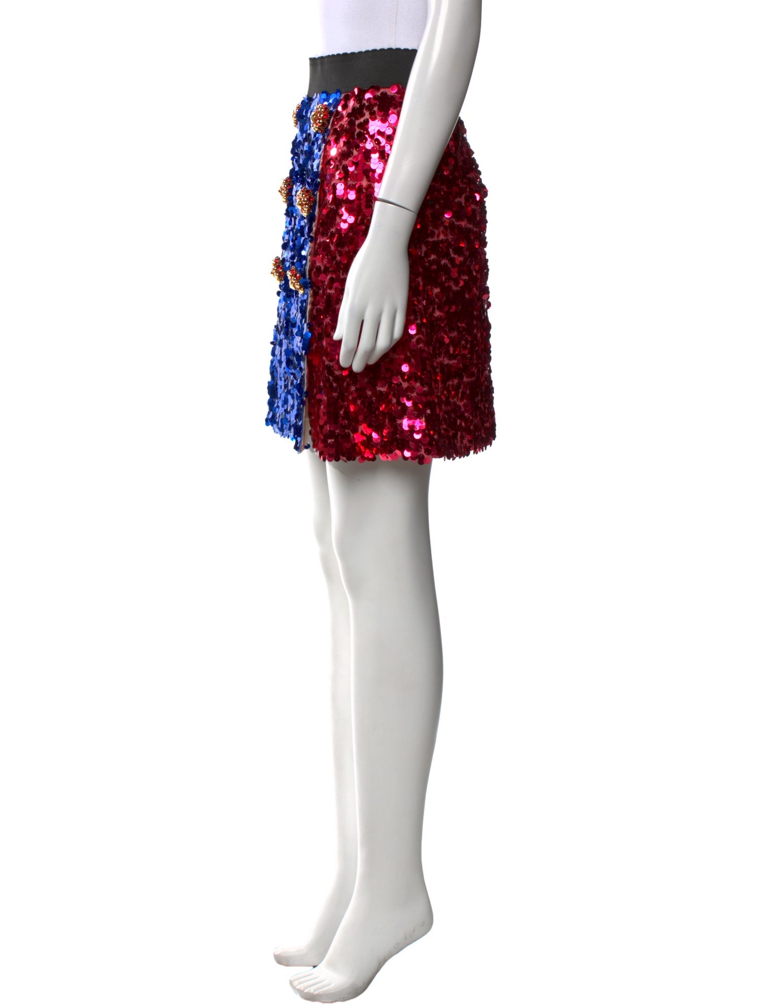 Dolce & Gabbana Floral Print Mini Skirt