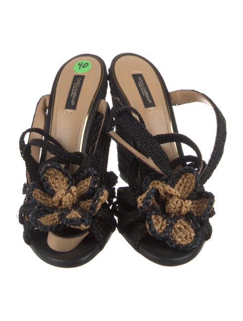Dolce & Gabbana Raffia Espadrilles