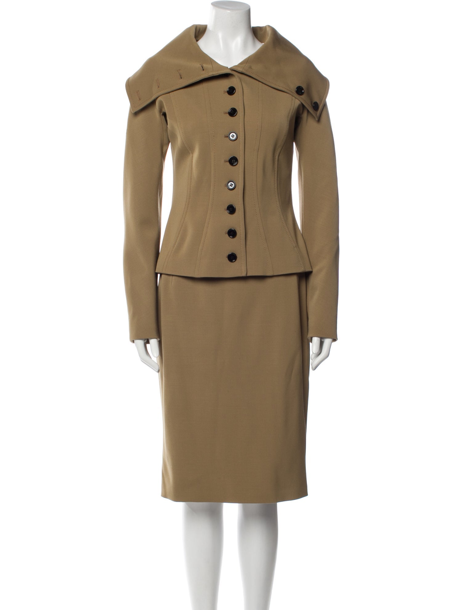 Dolce & Gabbana Virgin Wool Skirt Suit