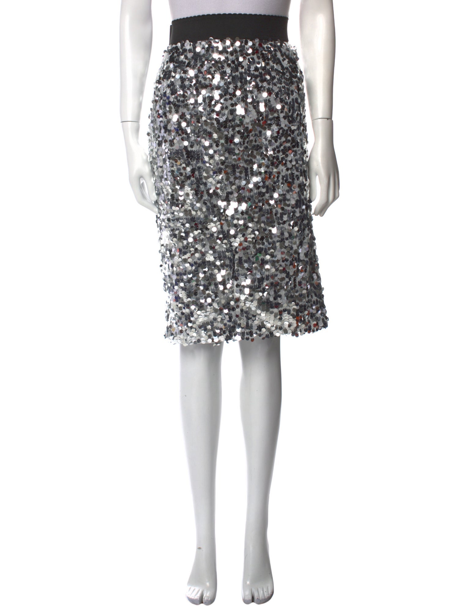 Dolce & Gabbana Sequin Knee-Length Skirt