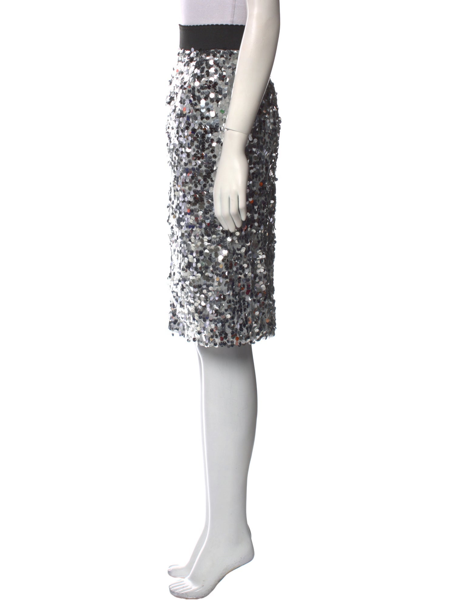 Dolce & Gabbana Sequin Knee-Length Skirt