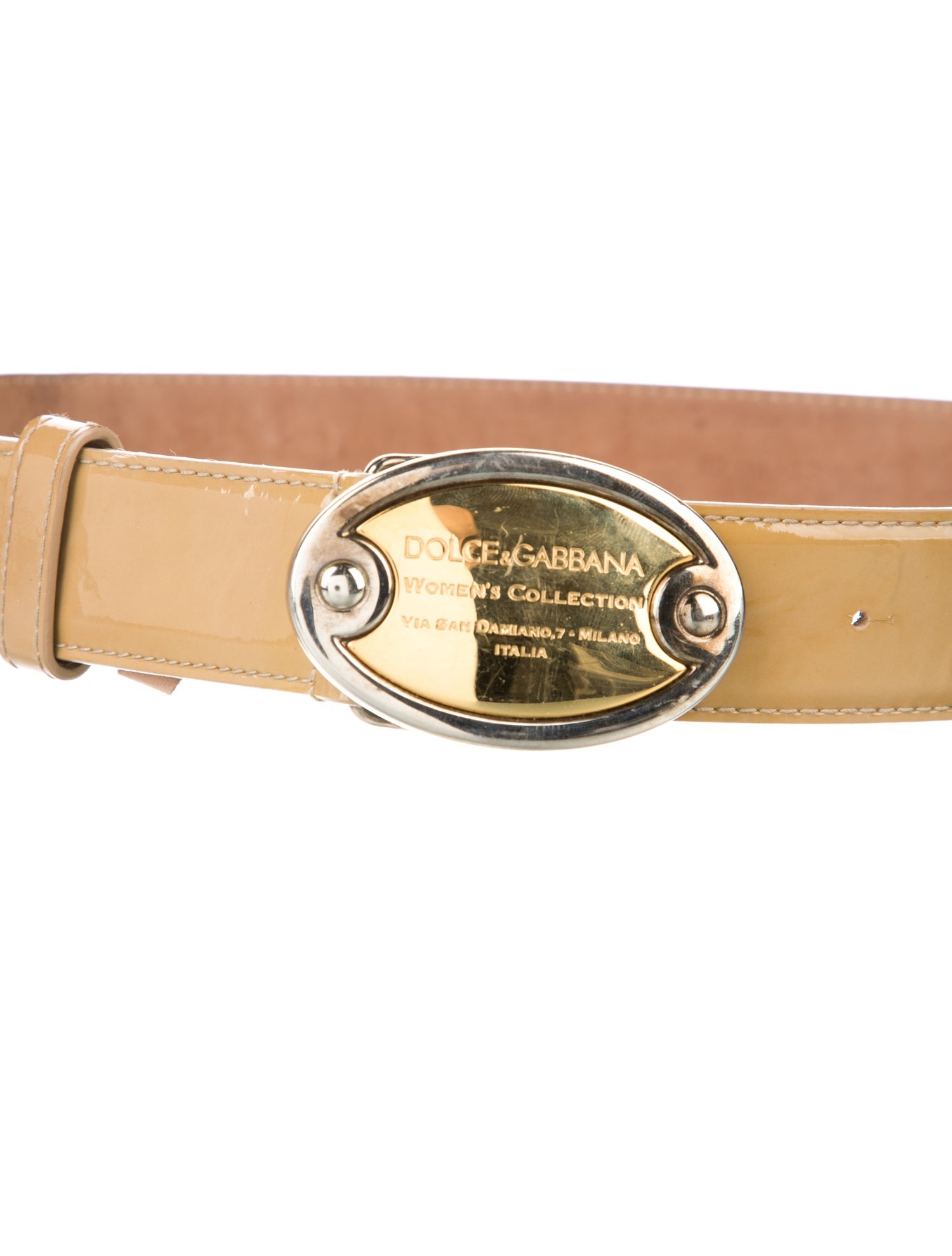 Dolce & Gabbana Patent Leather Waist Belt