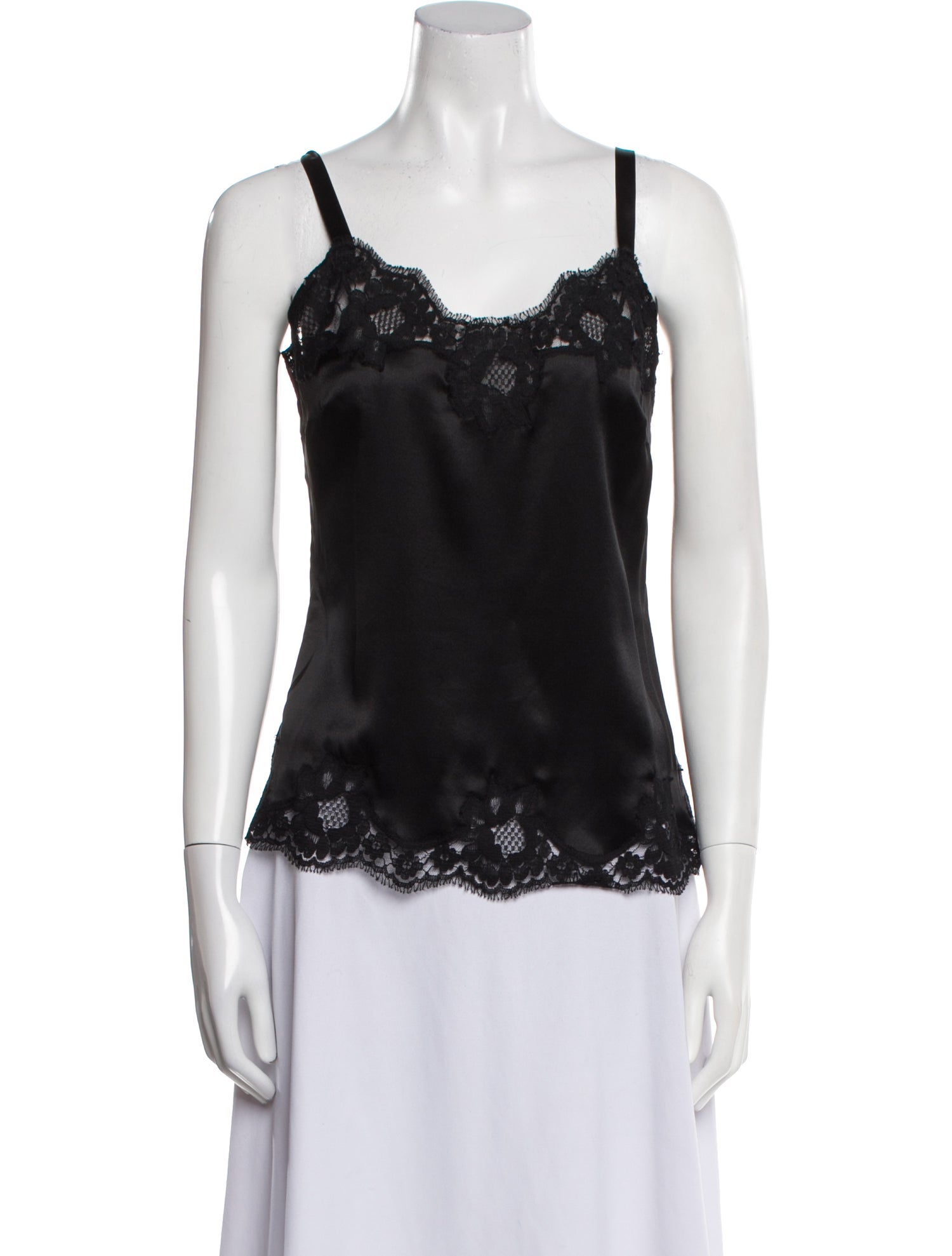 Dolce & Gabbana Silk Square Neckline Top