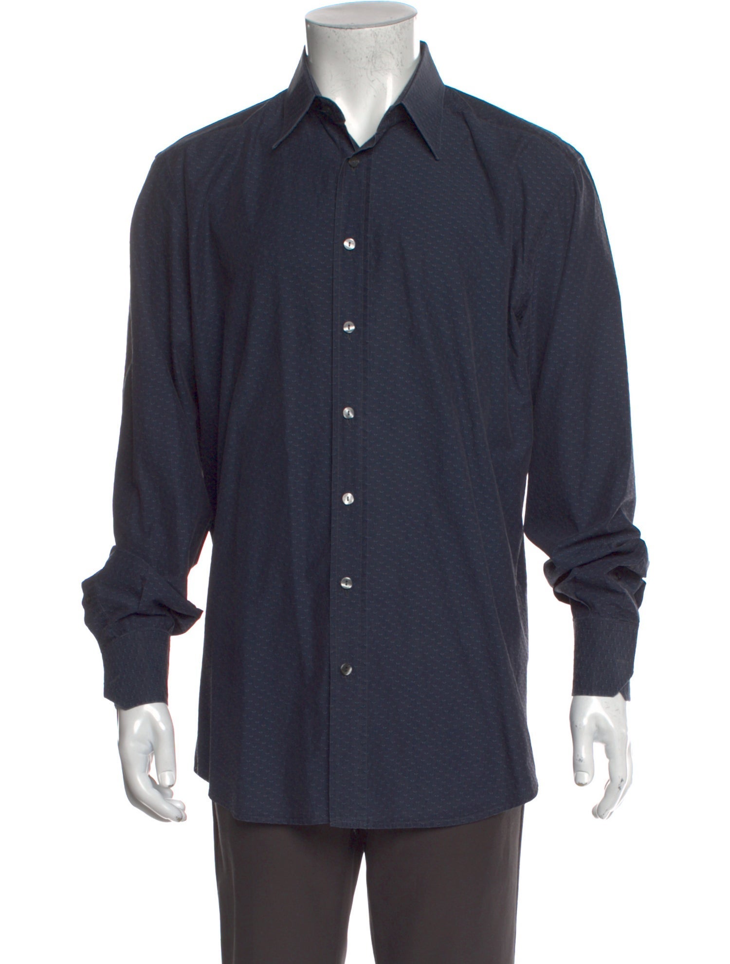 Dolce & Gabbana Printed Long Sleeve Dress Shirt