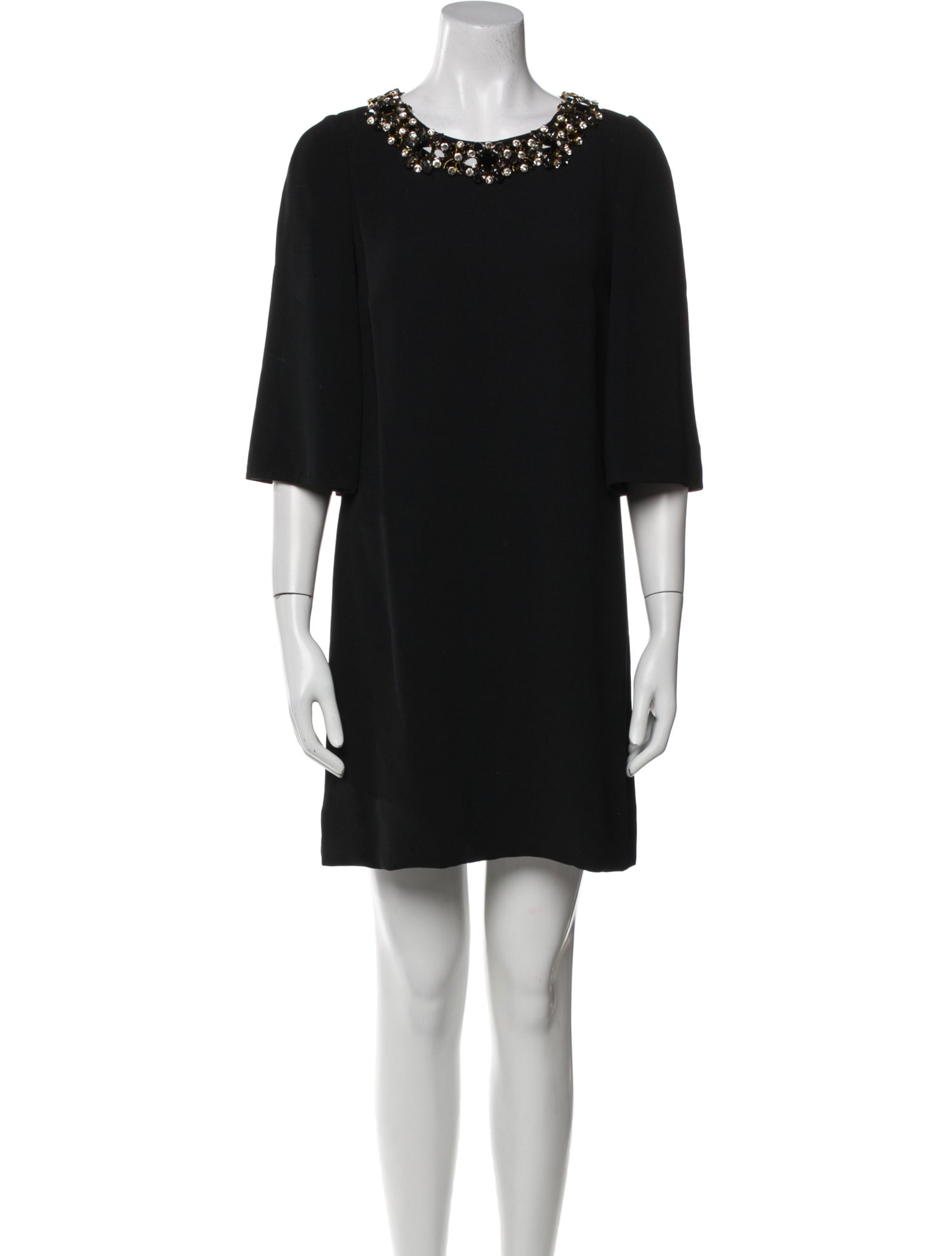 Dolce & Gabbana Scoop Neck Mini Dress