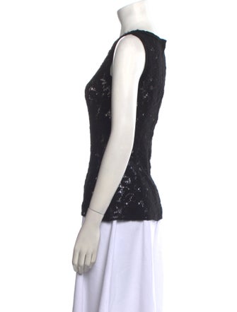 Dolce & Gabbana Wool Lace Pattern Top