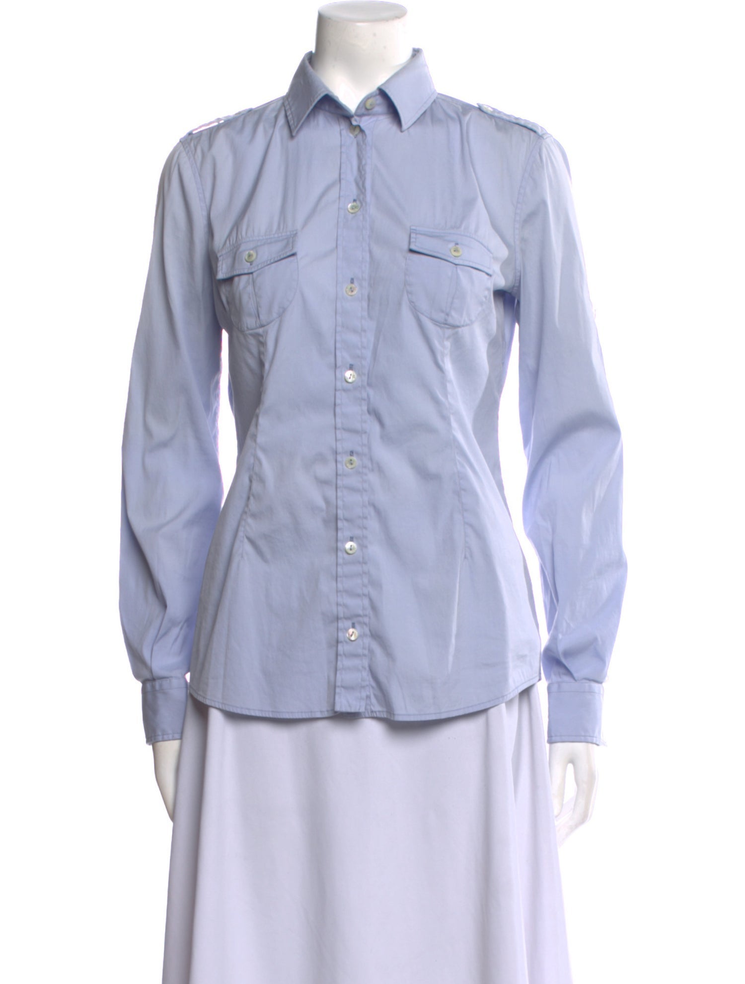 Dolce & Gabbana Long Sleeve Button-Up Top