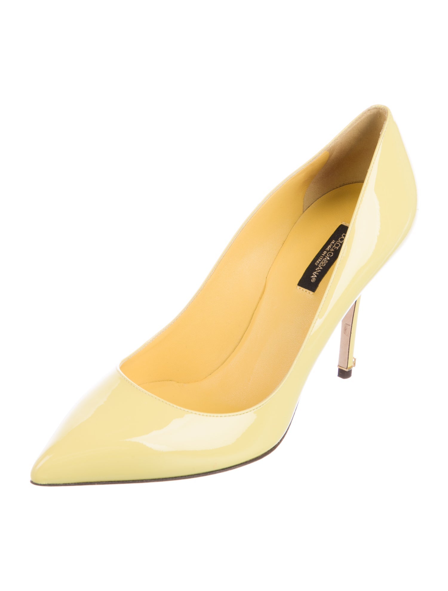 Dolce & Gabbana Patent Leather Crystal Embellishments Pumps