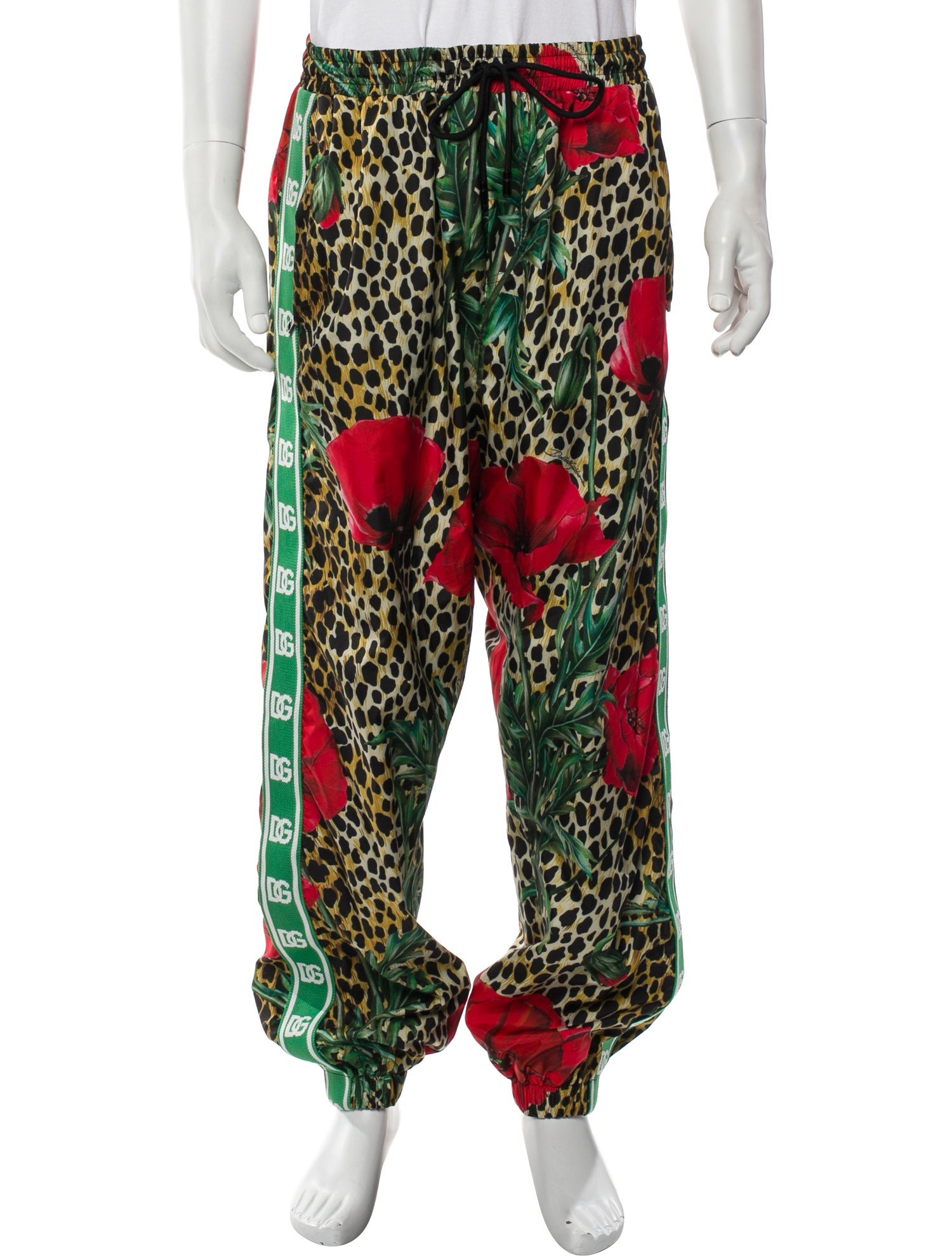 Dolce & Gabbana Animal Print Joggers
