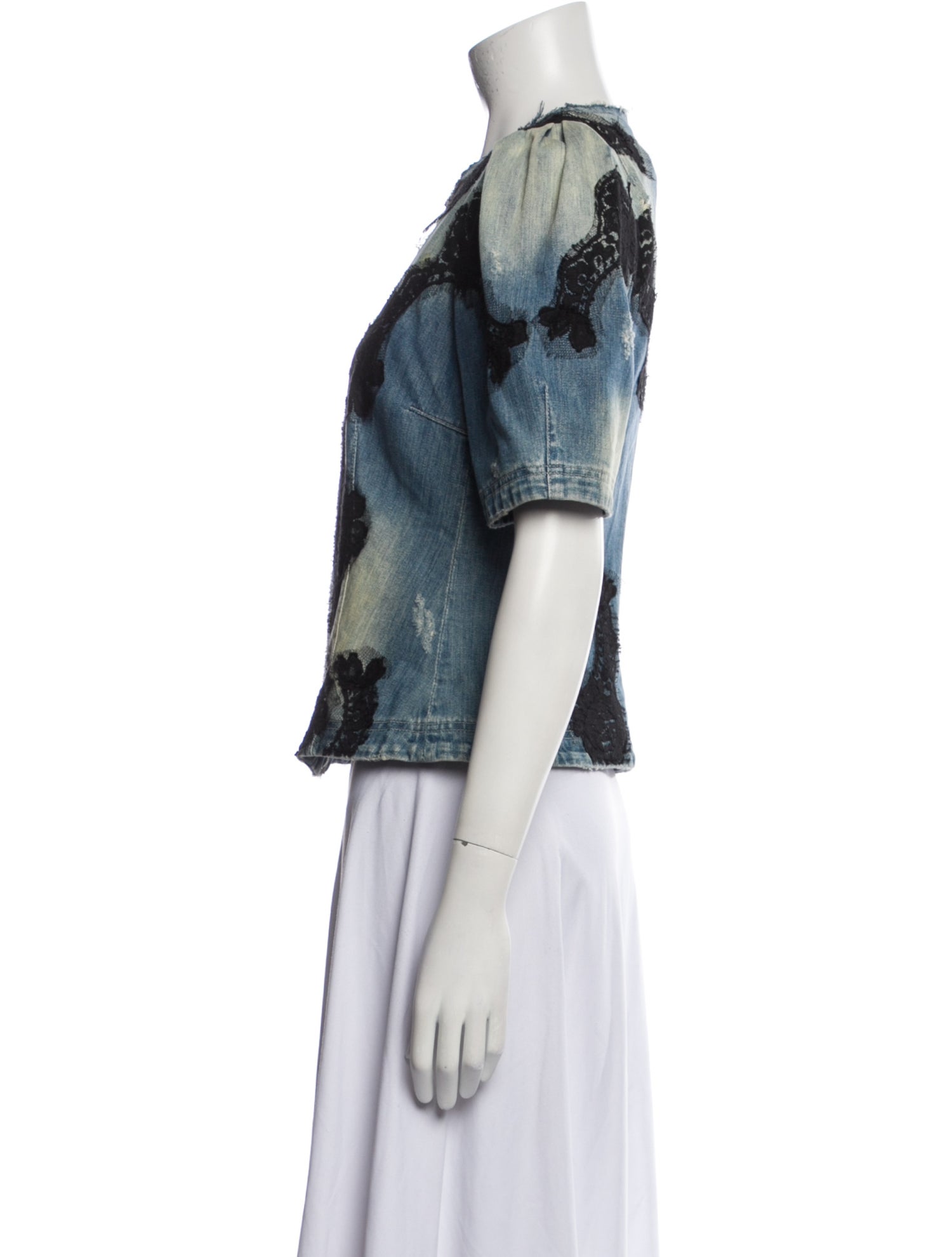 Dolce & Gabbana Printed Denim Jacket