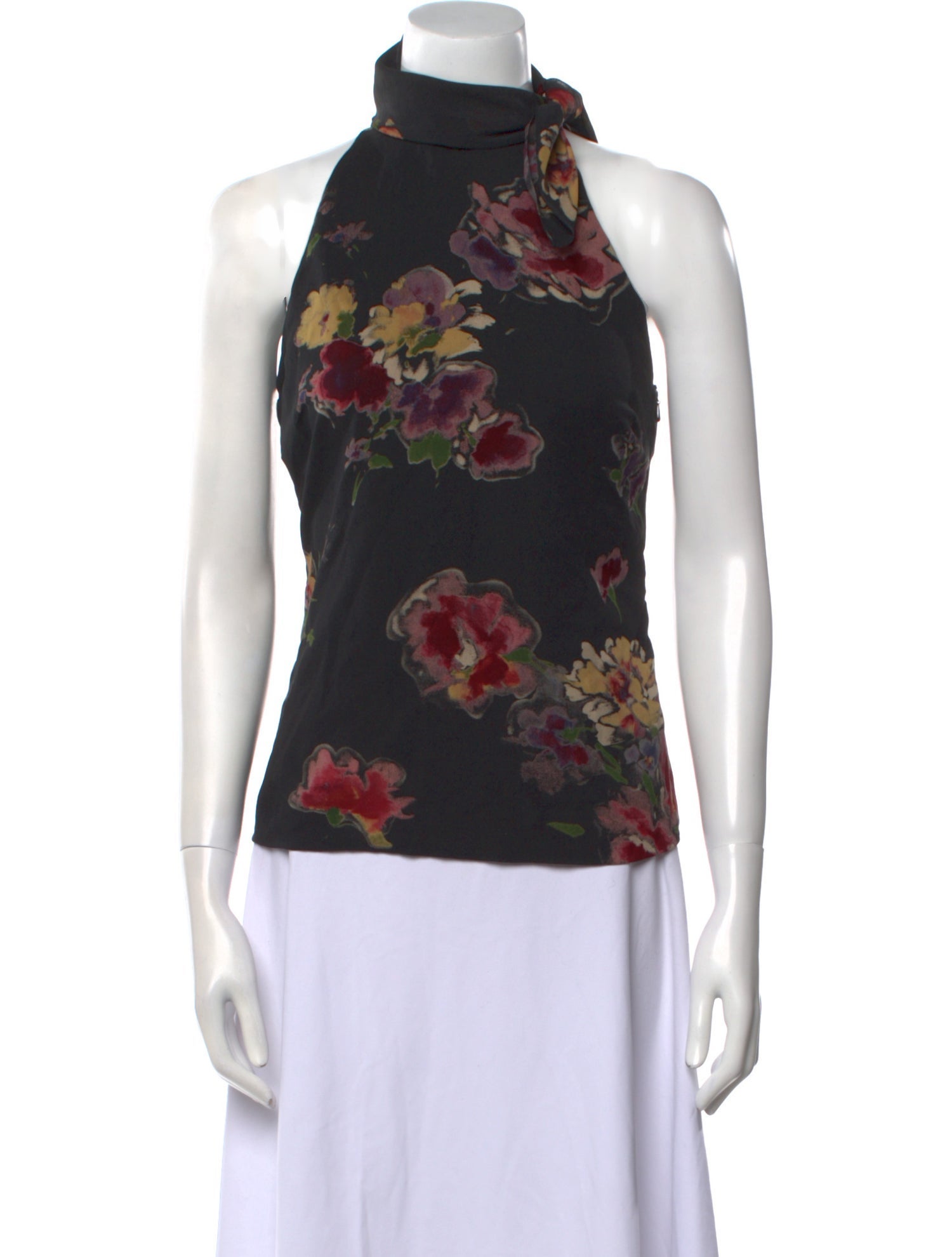 Dolce & Gabbana Printed Turtleneck Blouse