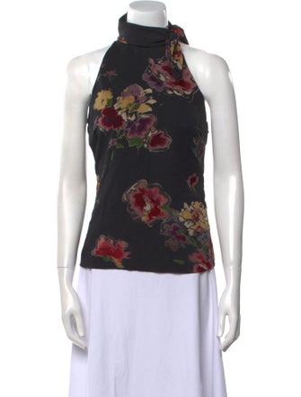 Dolce & Gabbana Printed Turtleneck Blouse