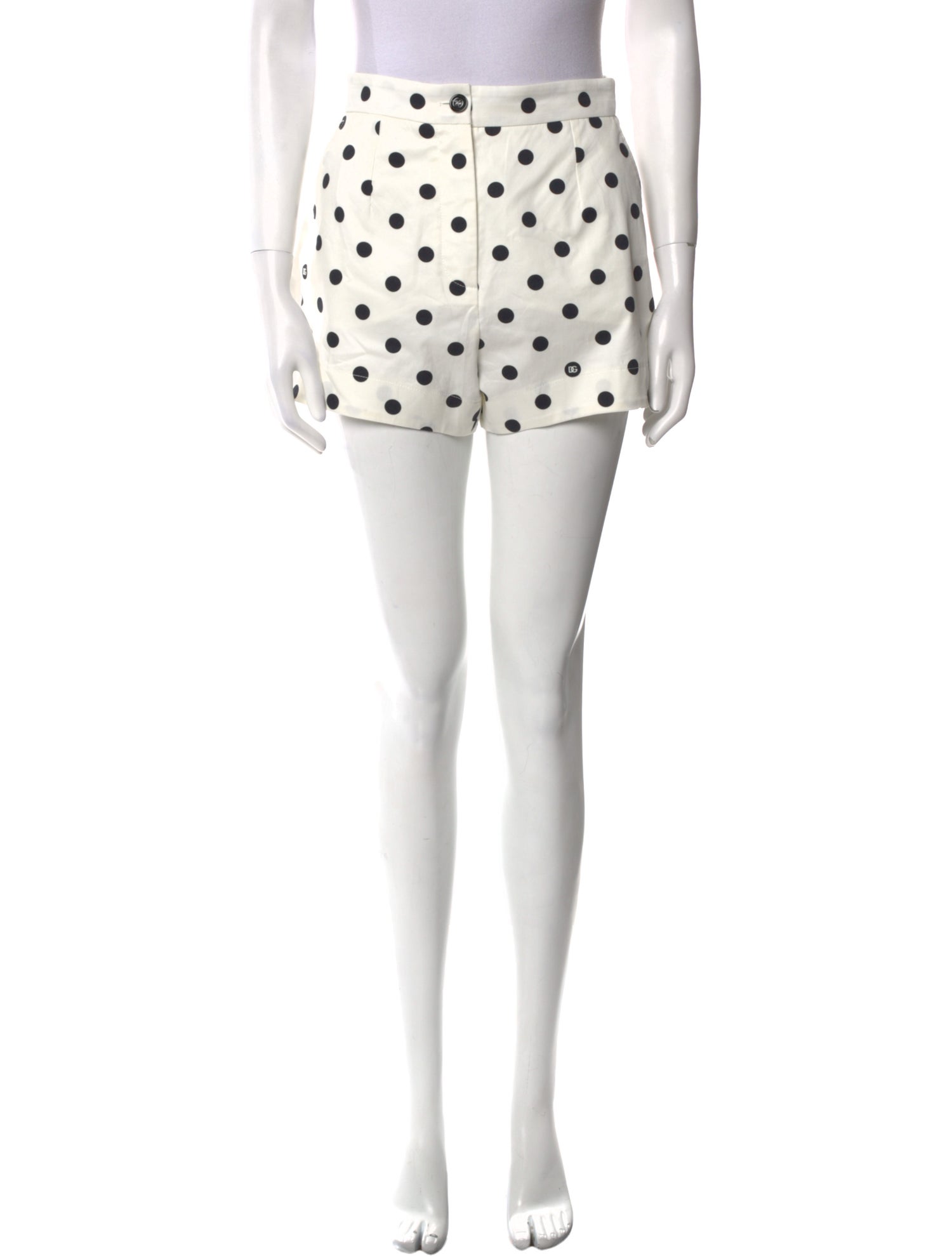 Dolce & Gabbana Polka Dot Print Mini Shorts