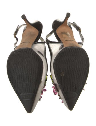 Dolce & Gabbana Mesh Mesh Accents Slingback Pumps