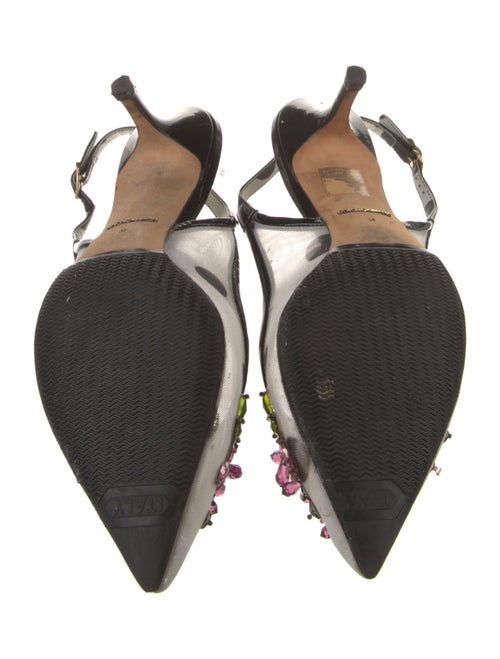 Dolce & Gabbana Mesh Mesh Accents Slingback Pumps
