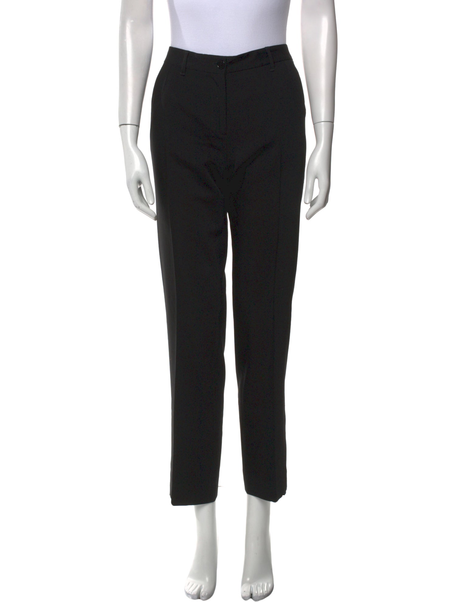 Dolce & Gabbana Virgin Wool Straight Leg Pants