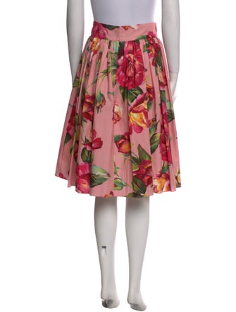 Dolce & Gabbana Floral Print Knee-Length Skirt