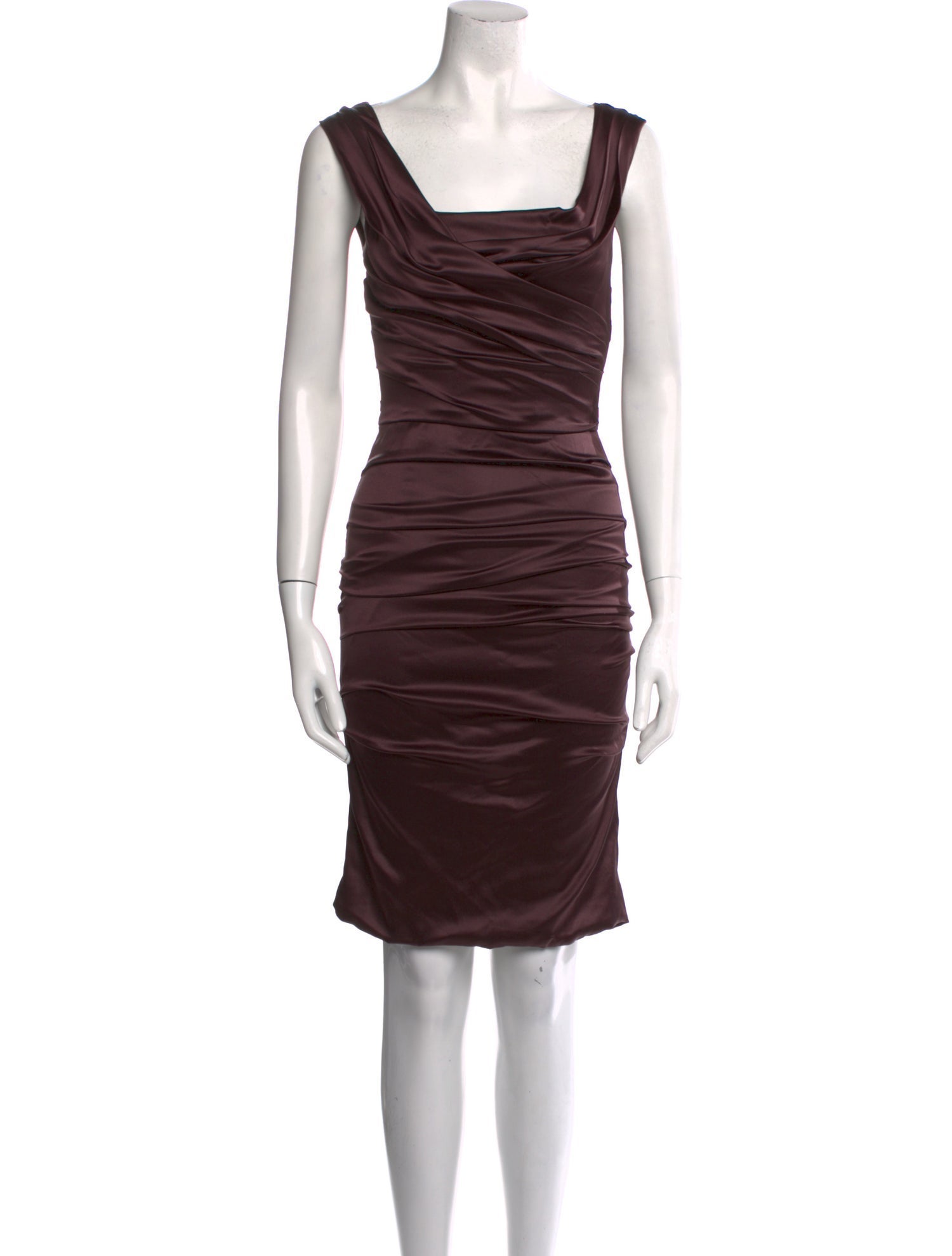 Dolce & Gabbana Square Neckline Knee-Length Dress