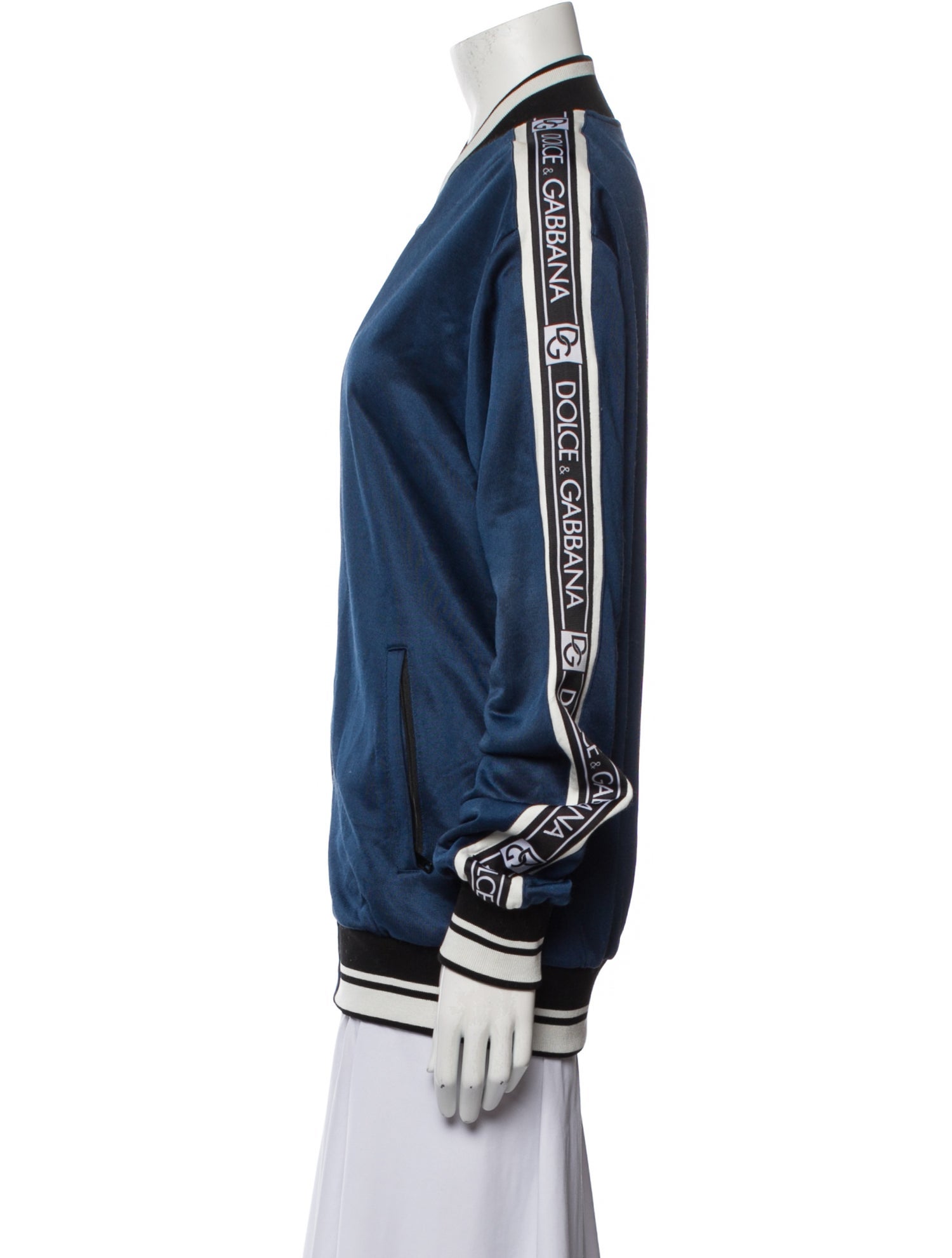 Dolce & Gabbana Striped Bomber Jacket