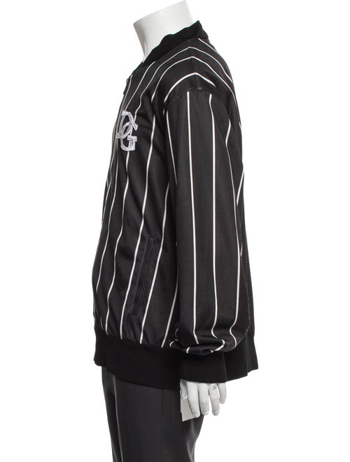 Dolce & Gabbana Signature Logo Striped Windbreaker