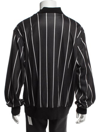 Dolce & Gabbana Signature Logo Striped Windbreaker